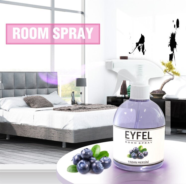 اسپری خوشبو کننده هوا ایفل اصل EYFEL مدل بلوبری blueberry حجم 500 میلی لیتر 