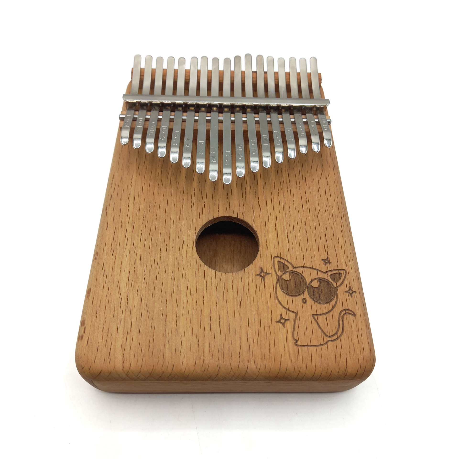  کالیمبا 17 تیغ چوب راش طرح گربه کد d160005 
