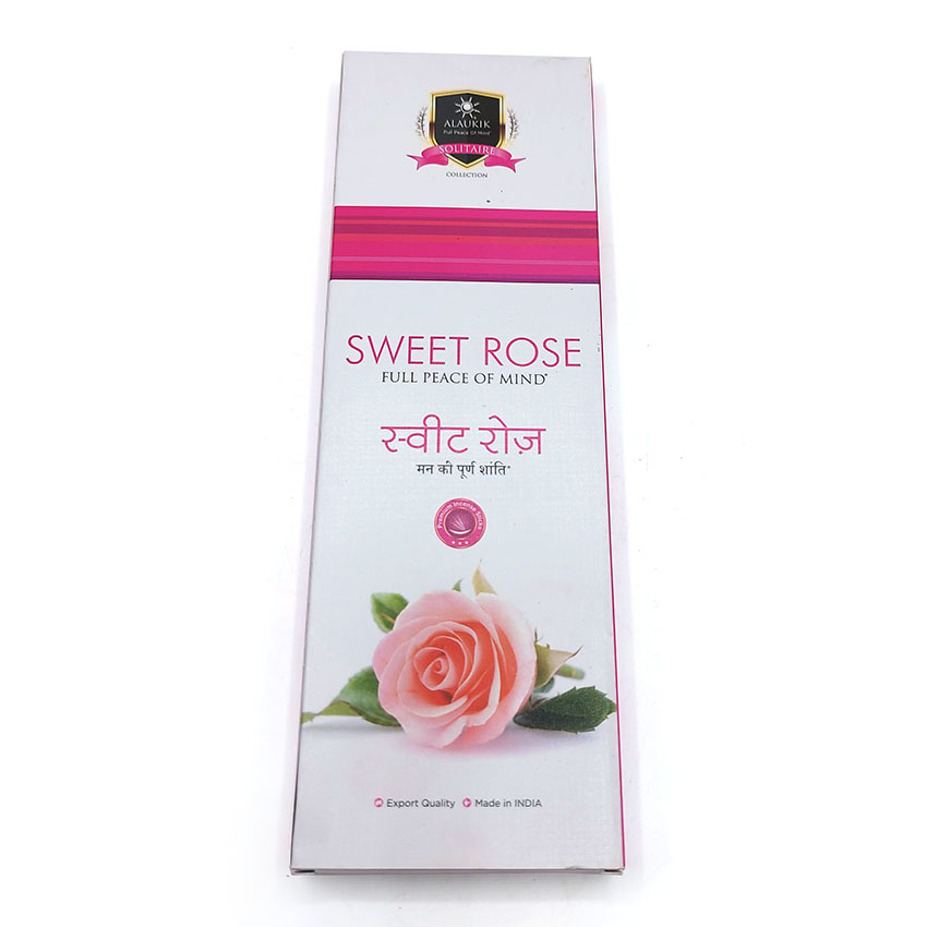  عود دستساز آلاکیک alaukik مدل سویت رز ( رز شیرین ) Sweet Rose 100g کد 520176 
