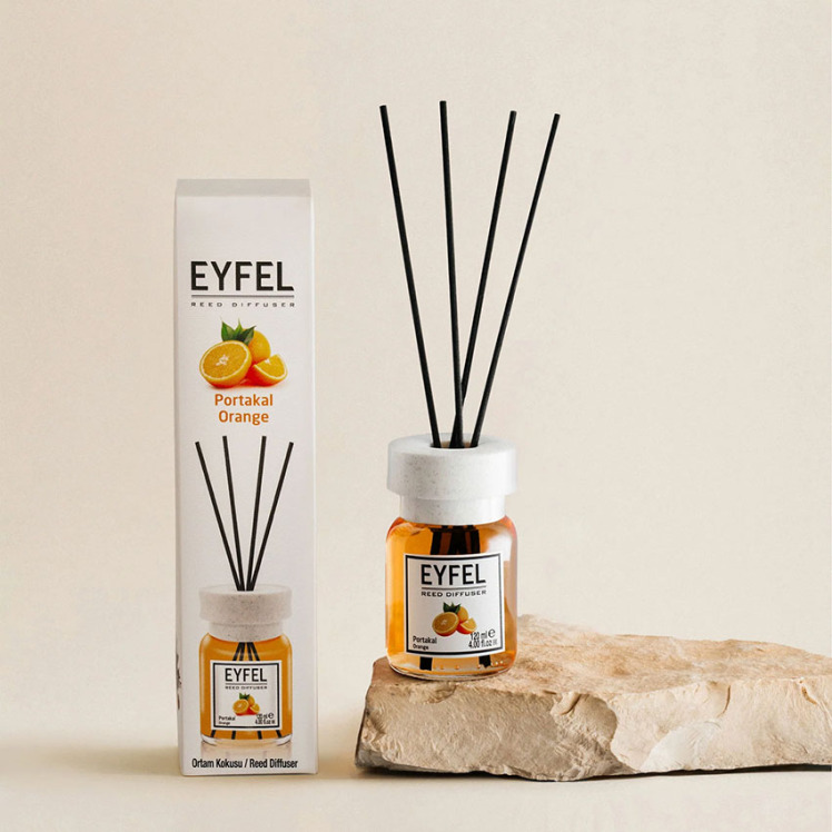 خوشبو کننده هوا ایفل اصل EYFEL مدل پرتقال orange حجم 120 میلی لیتر 
