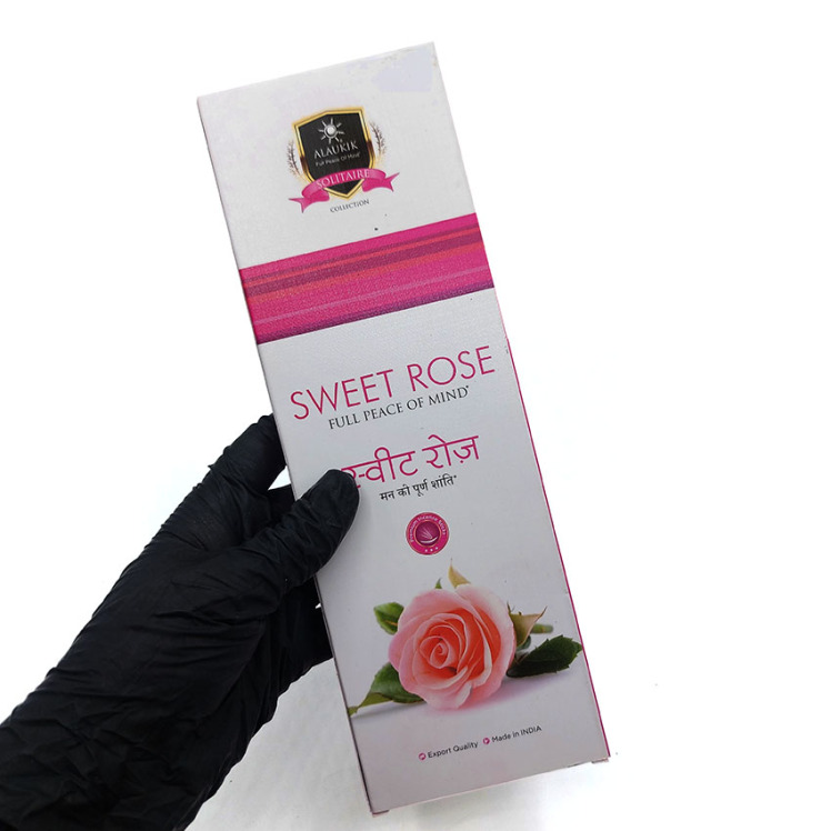 عود دستساز آلاکیک alaukik مدل سویت رز ( رز شیرین ) Sweet Rose 100g کد 520176