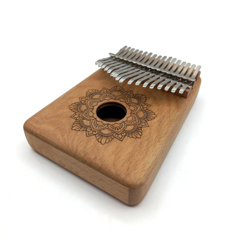 کالیمبا 17 تیغ چوب راش طرح ماندلا کد d160002