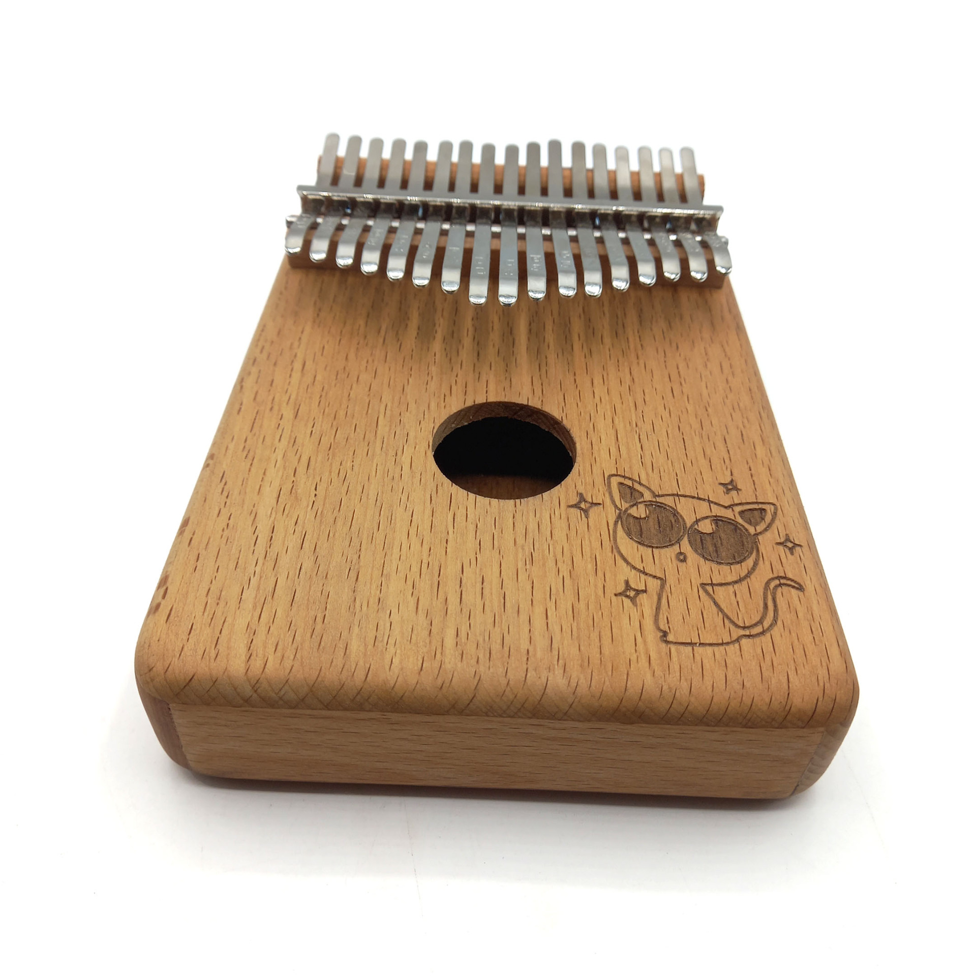  کالیمبا 17 تیغ چوب راش طرح گربه کد d160005 