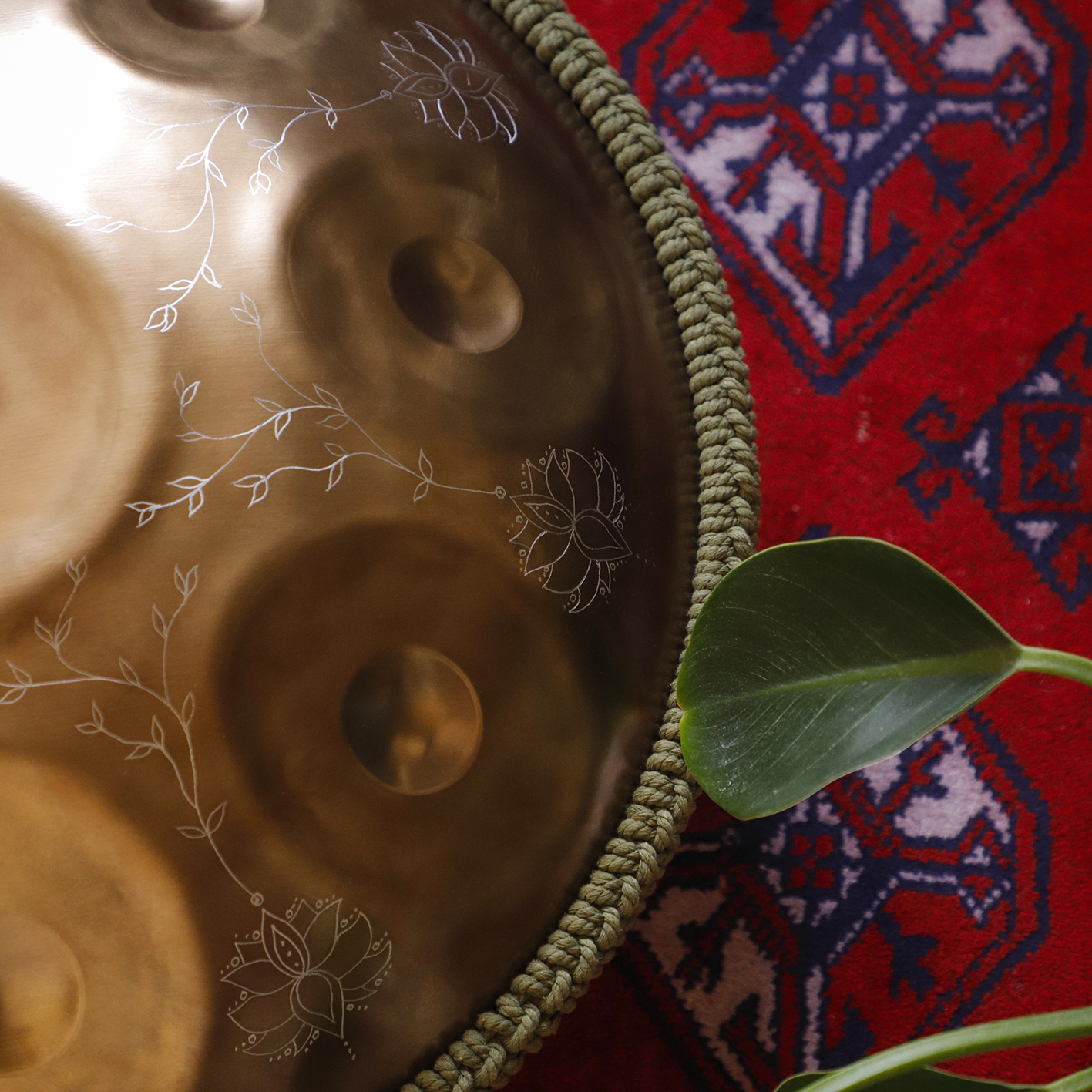  هنگ درام برند چوپی پن جنس استیل ضدزنگ تمام دست ساز طرح گل کد 152007 