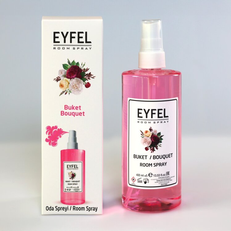 اسپری خوشبو کننده هوا ایفل اصل EYFEL مدل دسته گل Bouquet حجم 400 میل