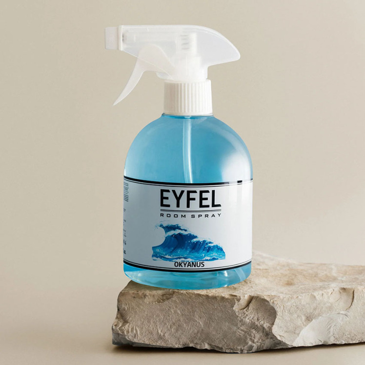 اسپری خوشبو کننده هوا ایفل اصل EYFEL مدل اقیانوس ocean حجم 500 میلی لیتر