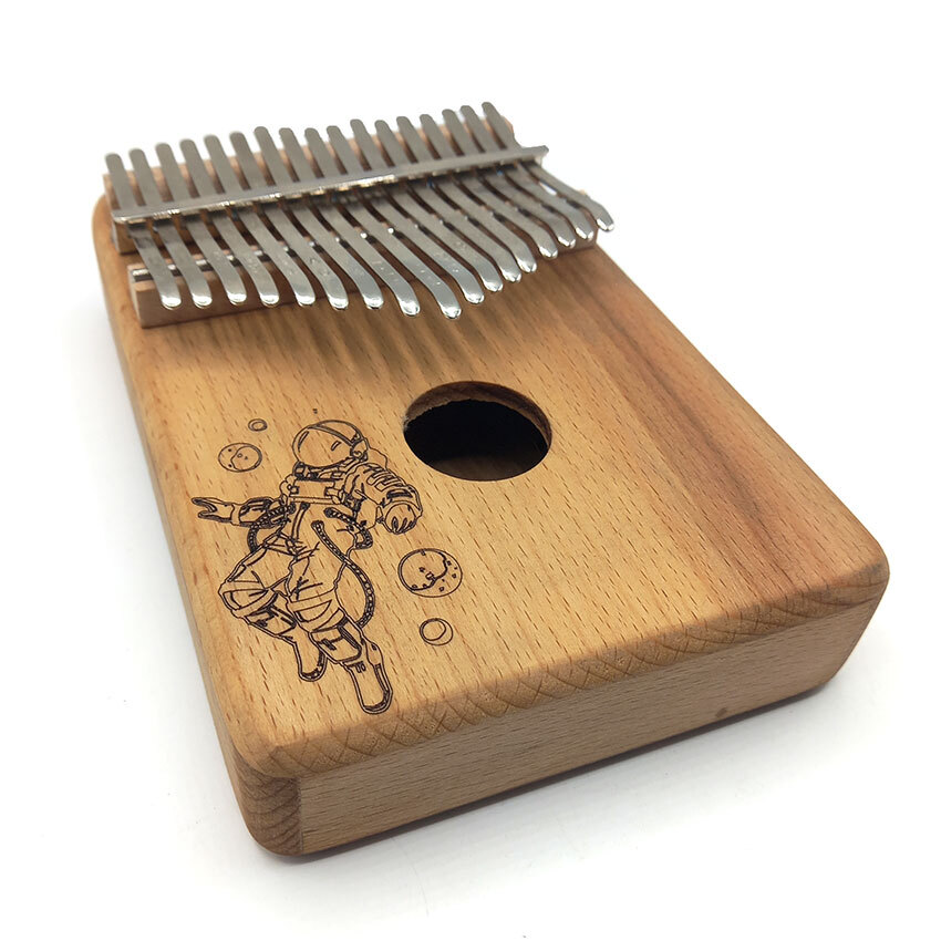  کالیمبا 17 تیغ چوب راش طرح فضانورد کد d160013 