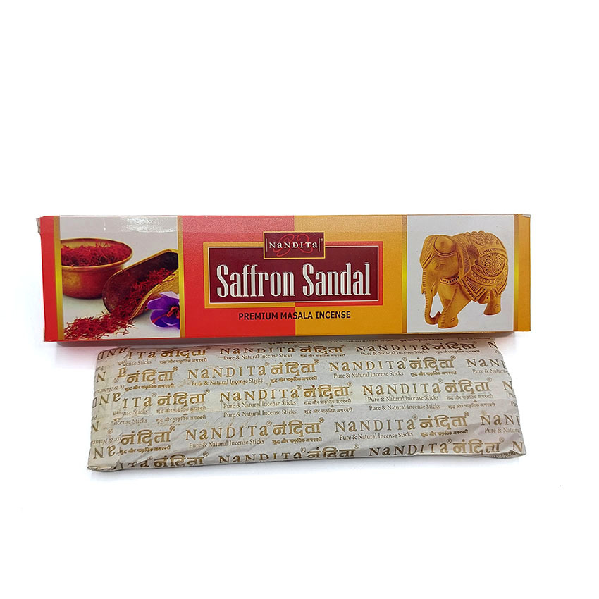  عود دستساز ناندیتا مدل صندل زعفرانی Saffron Sandal کد 520056 