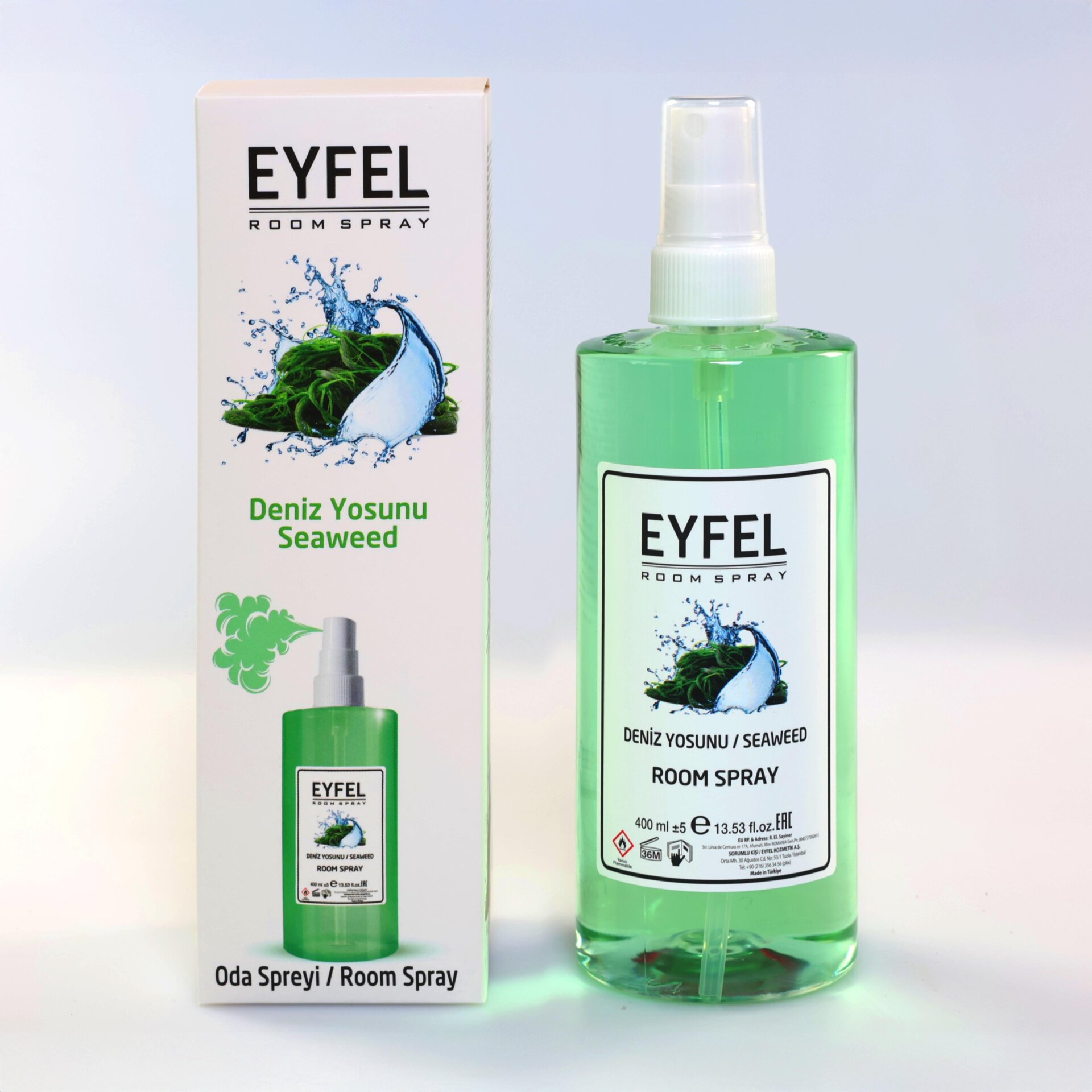  اسپری خوشبو کننده هوا ایفل اصل EYFEL مدل جلبک دریایی Seaweed حجم 400 میل 