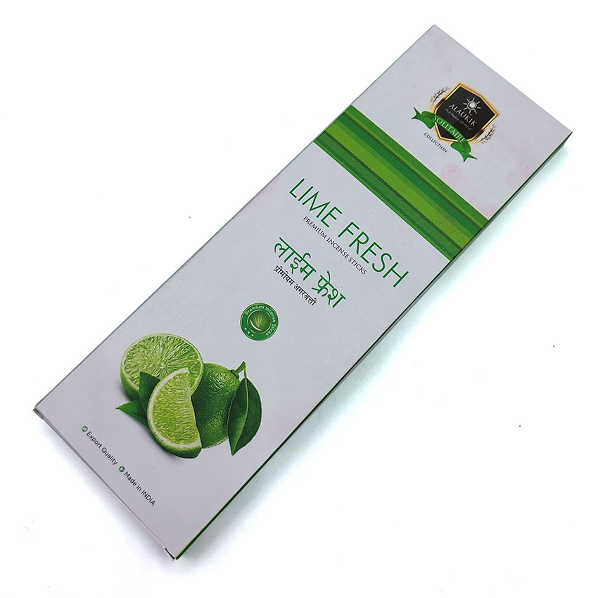  عود دستساز آلاکیک alaukik مدل لیمو لمون فرش LIME FRESH 100g کد 520175 