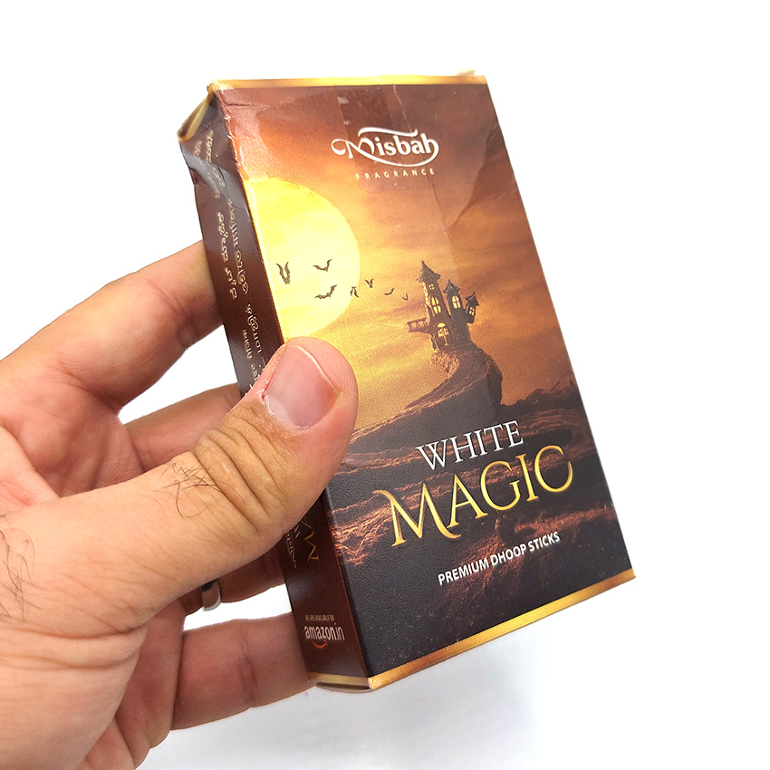  عود دستساز دوپ خمیری 10 عددی مصباح مدل جادوی سفید white magic کد 520220 