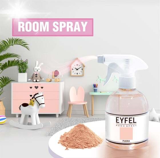  اسپری خوشبو کننده هوا ایفل اصل EYFEL مدل پودرا powder حجم 500 میلی لیتر 