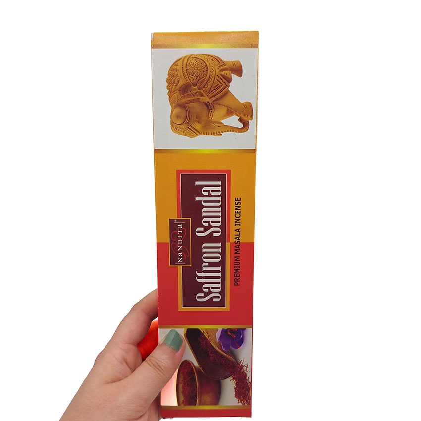 عود دستساز ناندیتا مدل صندل زعفرانی Saffron Sandal کد 520056 
