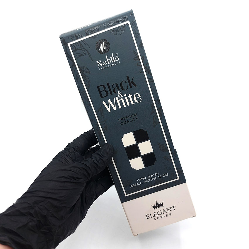  عود دستساز نابیلا nabila مدل بلک اند وایت black and whith سیاه و سفید کد 520153 