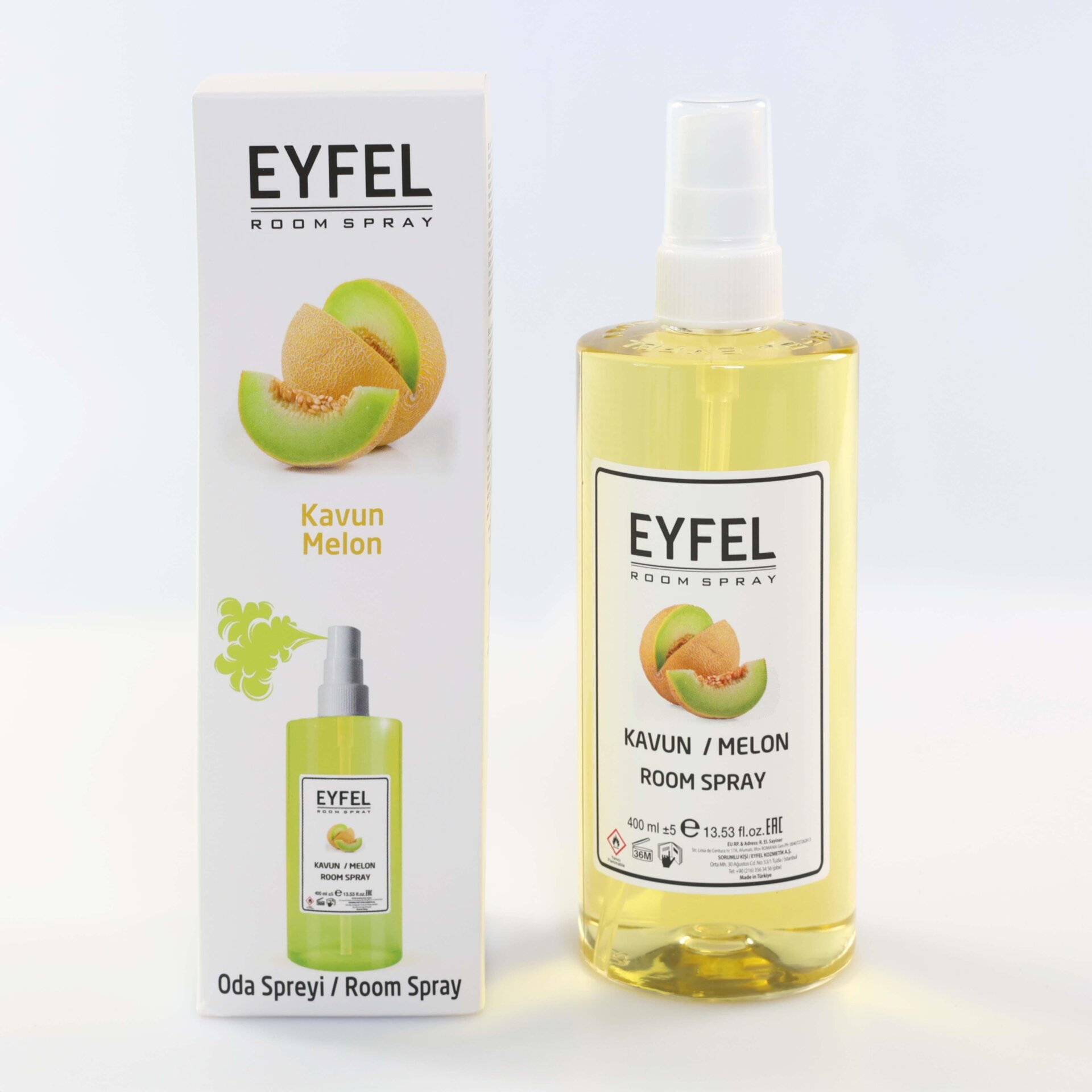  اسپری خوشبو کننده هوا ایفل اصل EYFEL مدل طالبی melon حجم 400 میل 