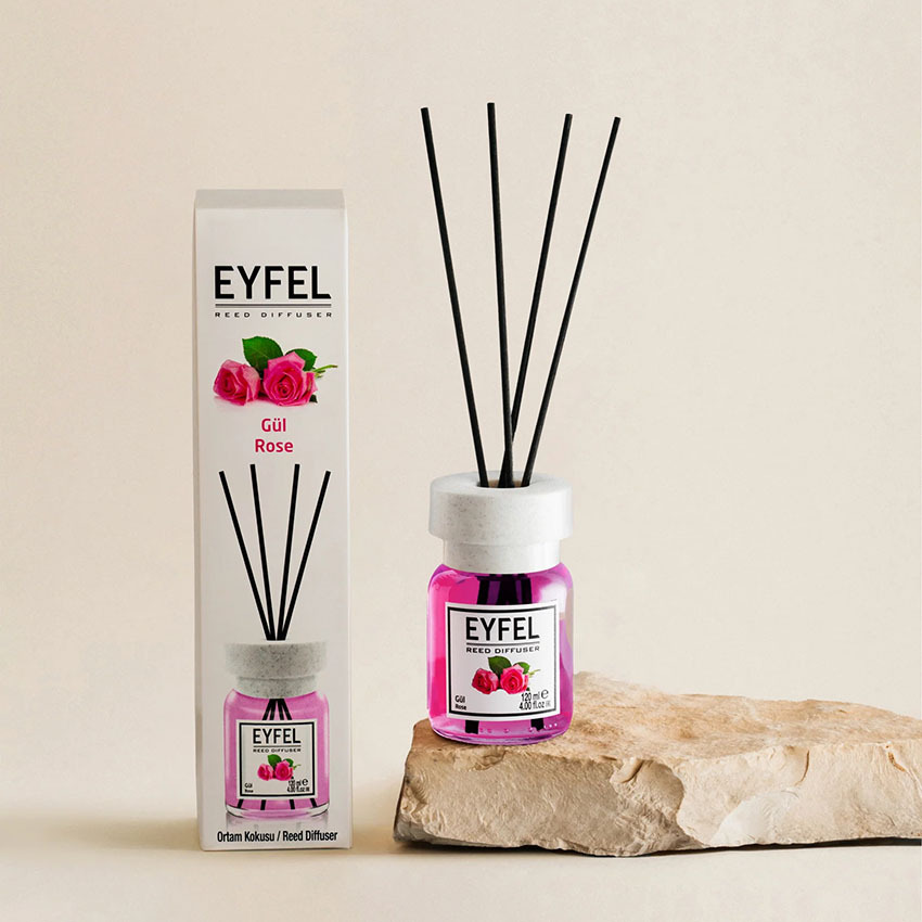  خوشبو کننده هوا ایفل اصل EYFEL مدل گل رز rose حجم 120 میلی لیتر 