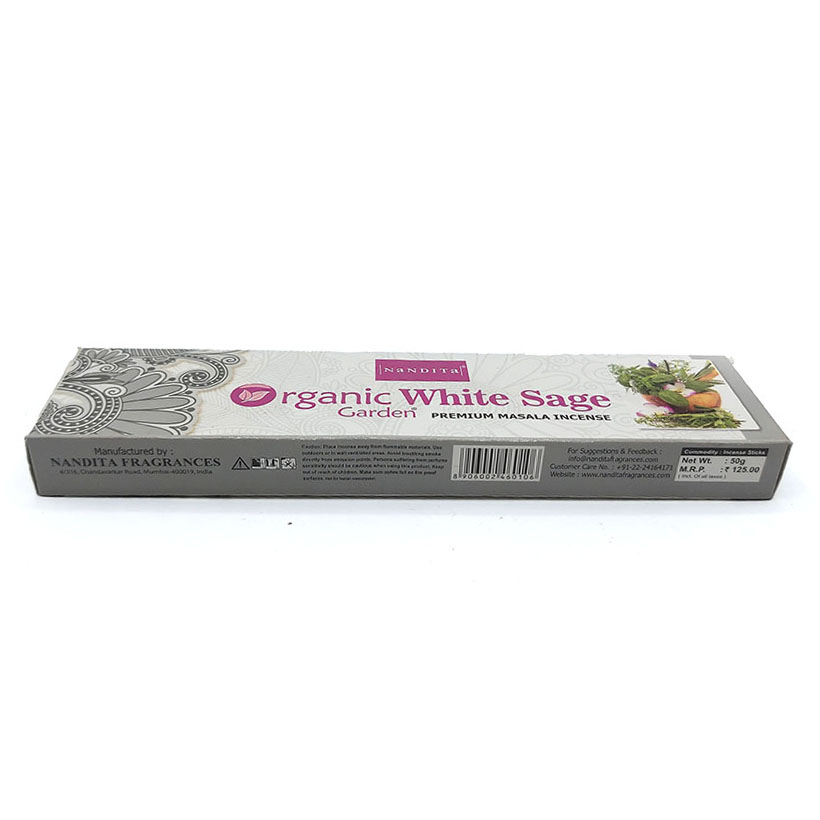  عود دستساز ناندیتا مدل ارگانیک وایت سیج ( مریم گلی ) Organic White Sage کد 520066 